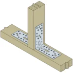 E9S/2.5 Simpson Strong-Tie - Sustiprintas tvirtinimo kampas (152.5 x 94 x 65 mm) (2.5 mm) - Image 3